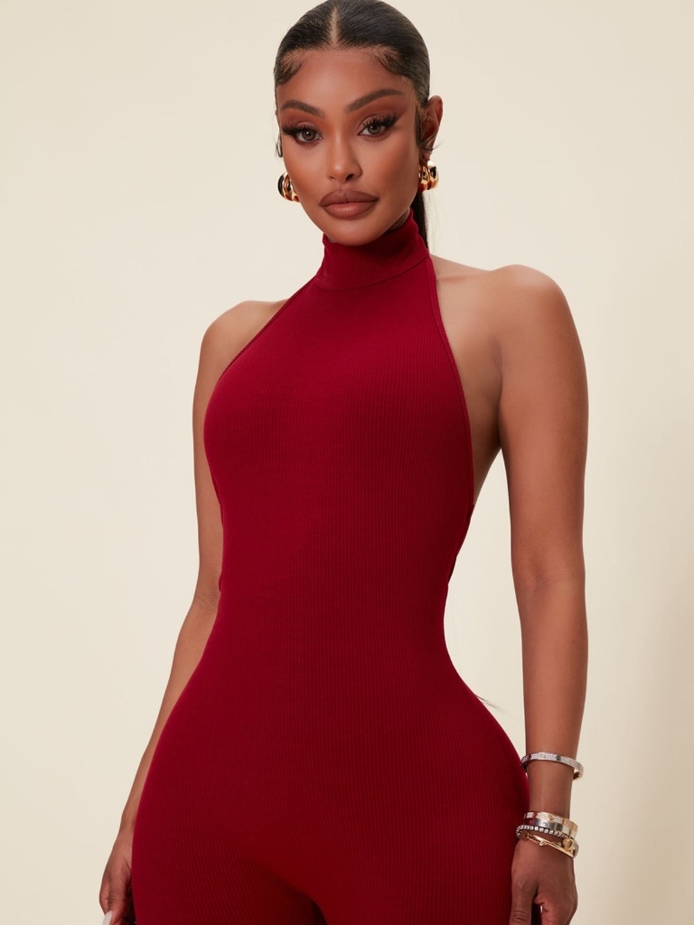 Fashion Nova Cassandra Light Snatched Jumpsuit - Red (Brand new w/ tags) - Picture 3 of 4